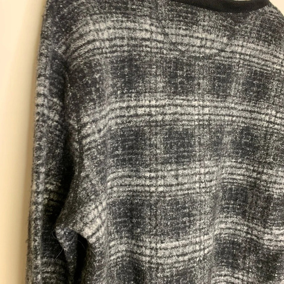 Betabrand Mens Plaid  Wool Blend Academia Crewneck Size XL A019 - Picture 9 of 13